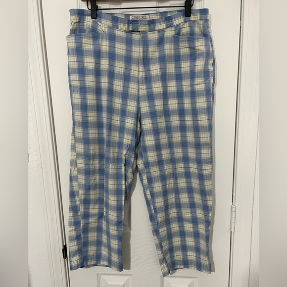 Cherokee Ankle Plaid Pants - Picture 1 of 4